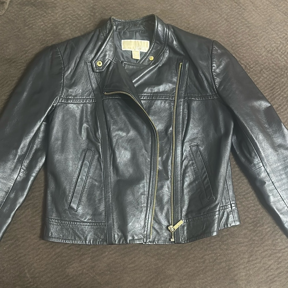 Michael Kors Black Leather Jacket